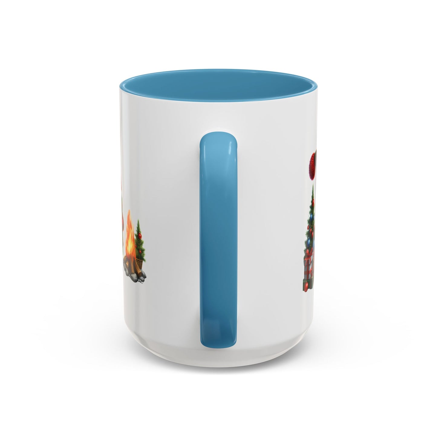 Christmas Mug - Gnome Presents and Fire