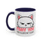 Adult Mug - Fluff You White Cat