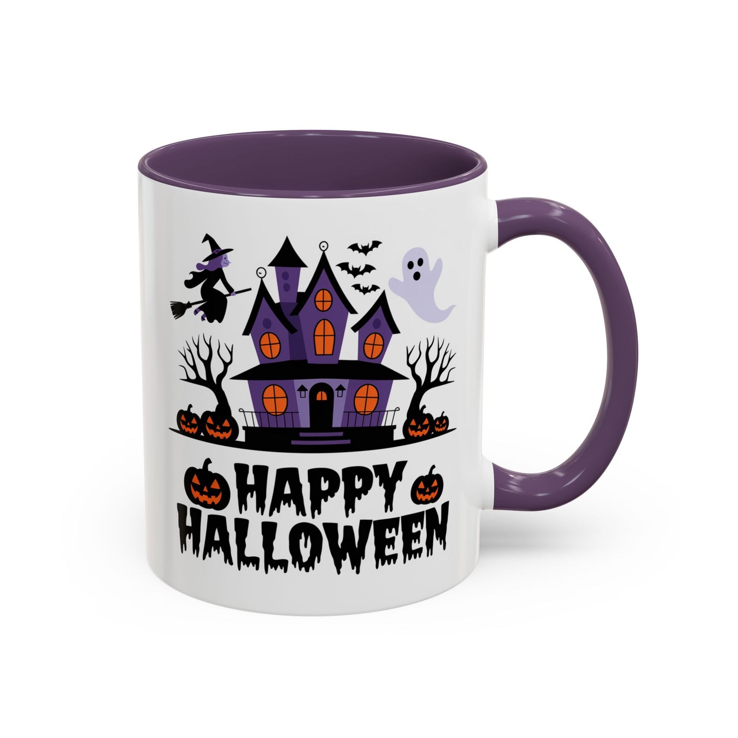 Halloween Mug - Happy Halloween Purple House