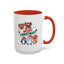 Christmas - Merry Christmas Red & Green Text Reindeer Penguin Bear Fox