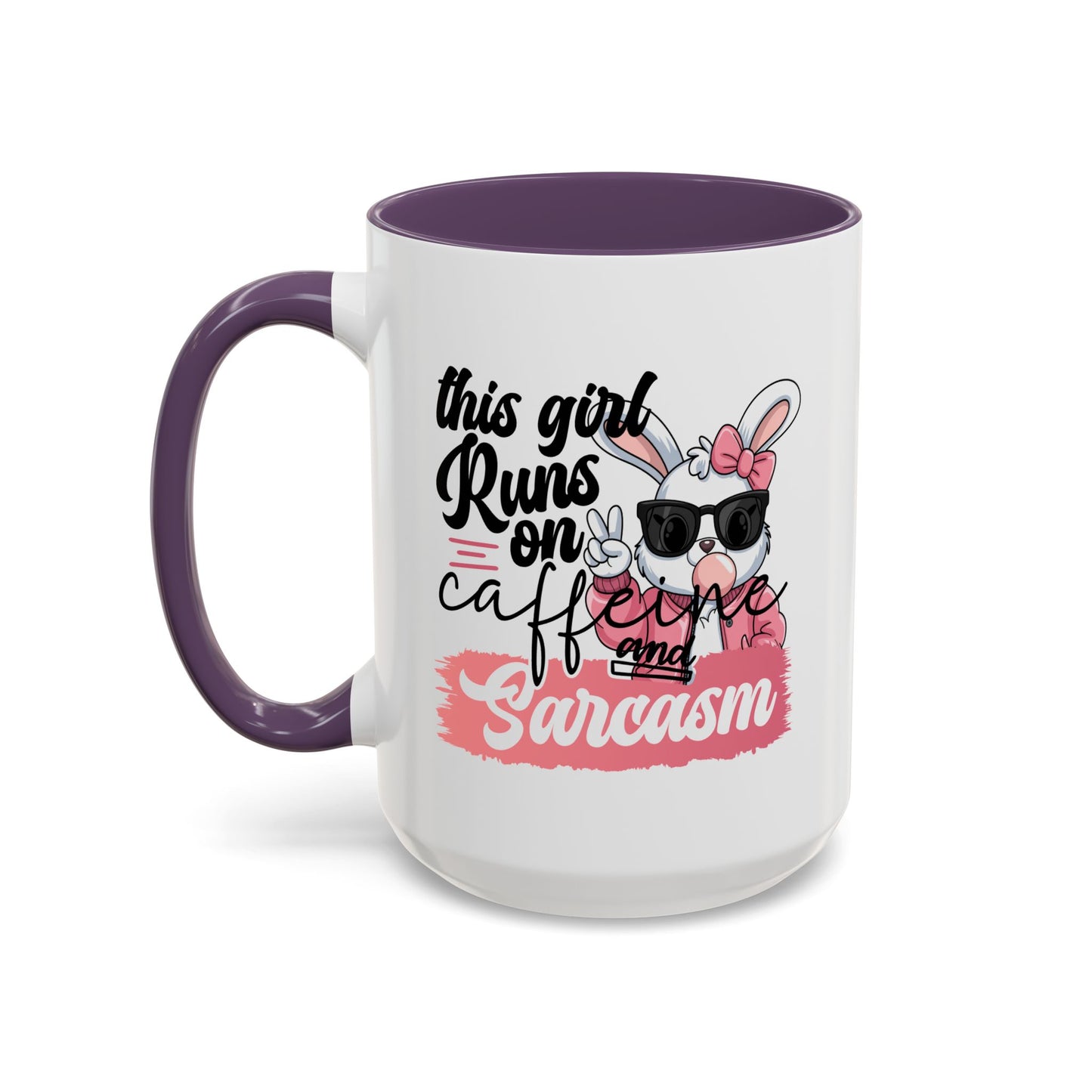 Humor Mug - This Girl Runs on Caffeine & Sarcasm