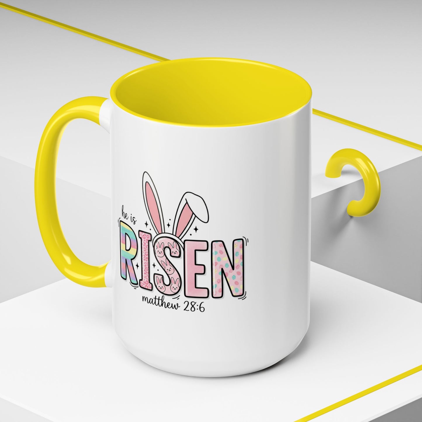 Easter Mug - He Is Risen Bunny