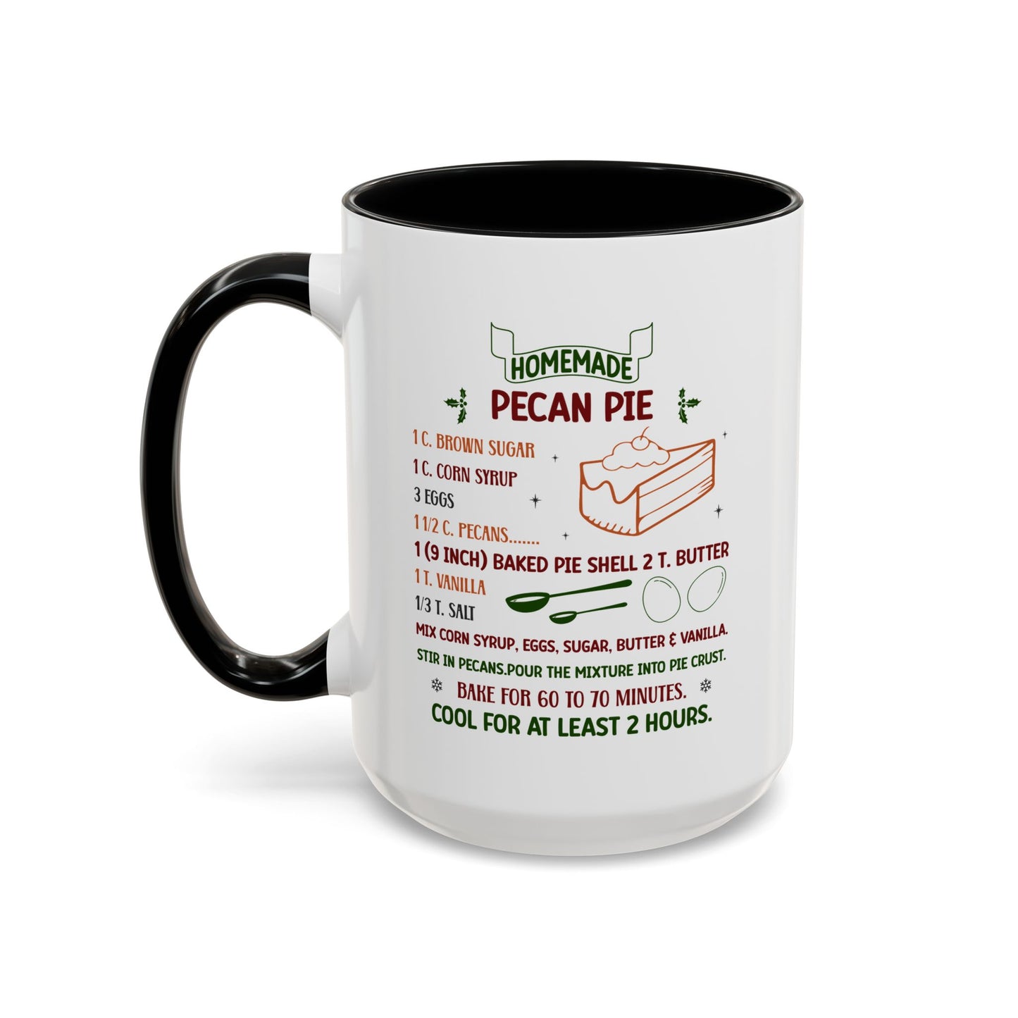 Christmas Mug - Homemade Pecan Pie Recipe