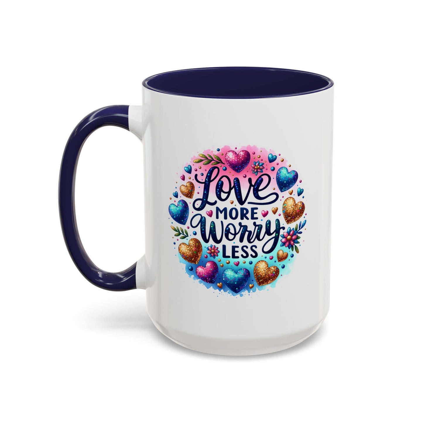Wellness Mug - Love More Worry Less Circle
