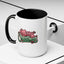 Christmas Mug - Merry Christmas Red & Green Text Mistletoe