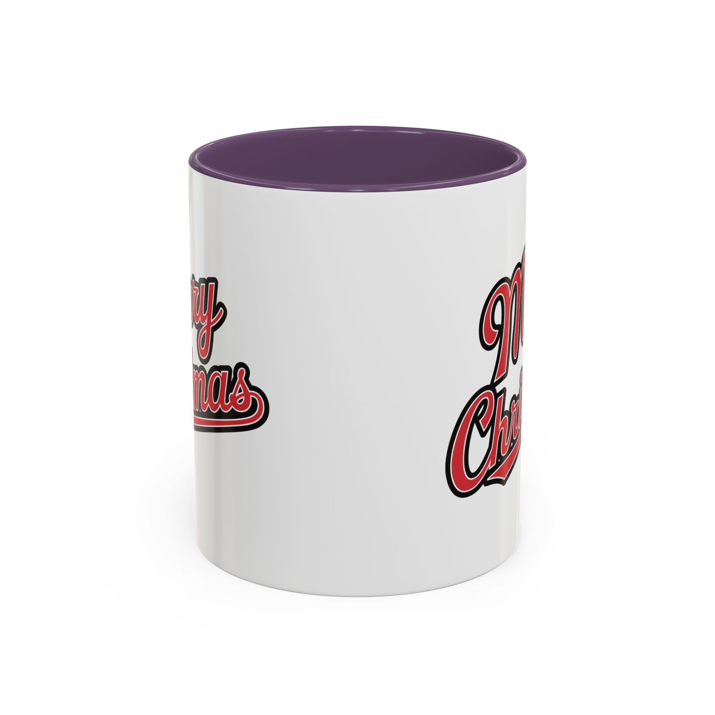 Christmas Mug - Merry Christmas Red & Black Baseball Text