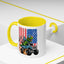 4th of July Mug - T Rex Riding Monster Truck