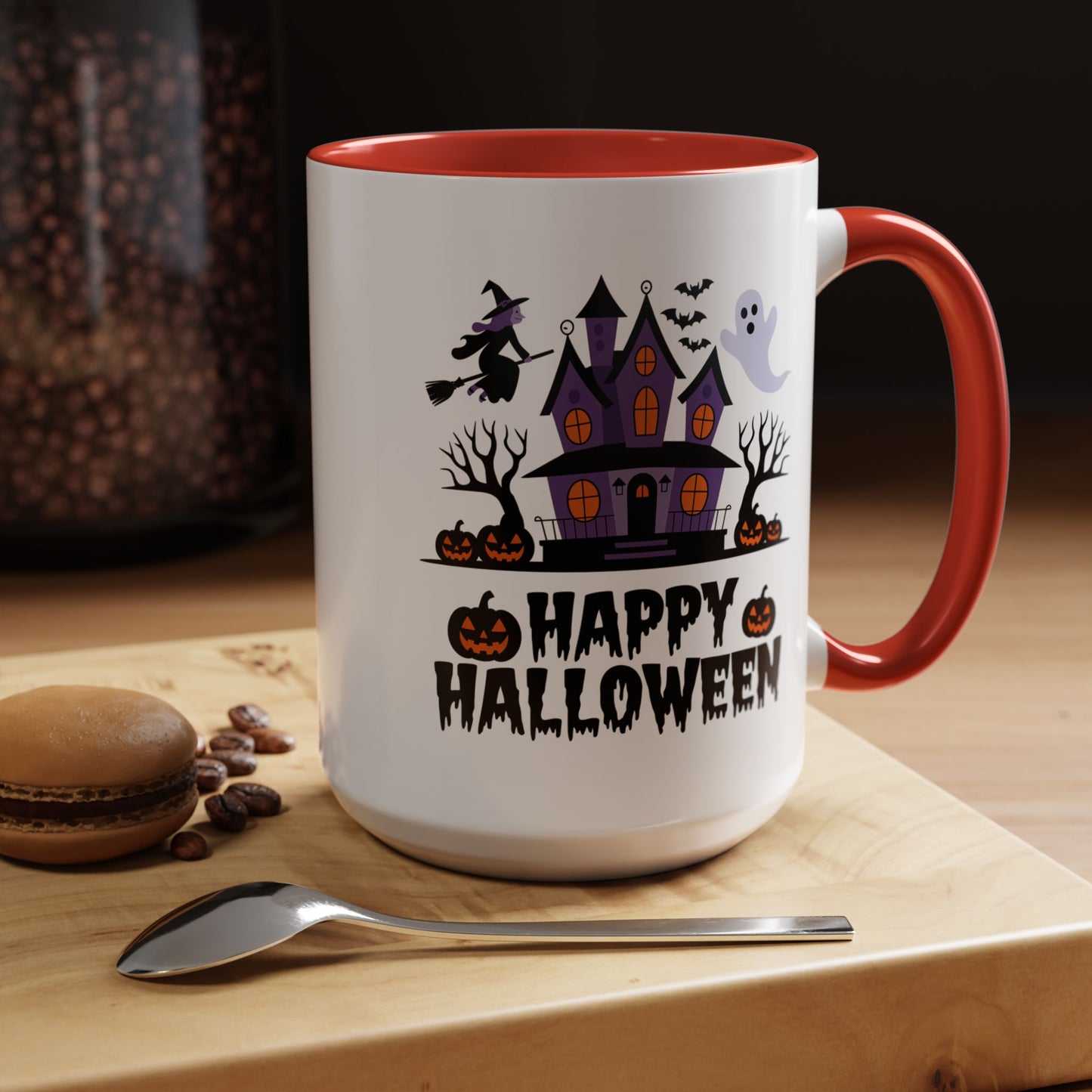 Halloween Mug - Happy Halloween Purple House
