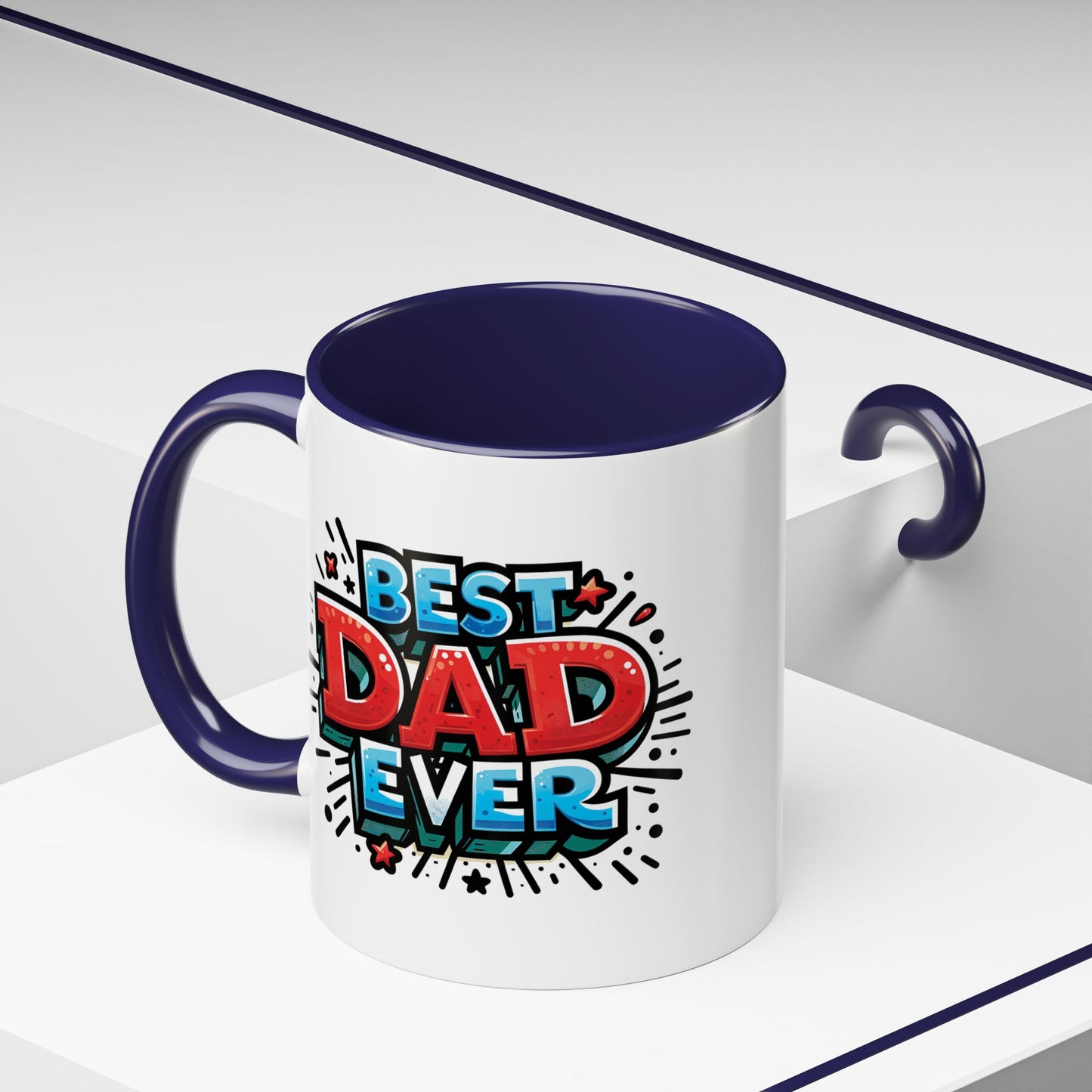 Father's Day Mug - Best Dad Ever Grafitti
