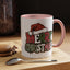 Christmas Mug - Merry Christmas Red Green & White Graffiti Hat