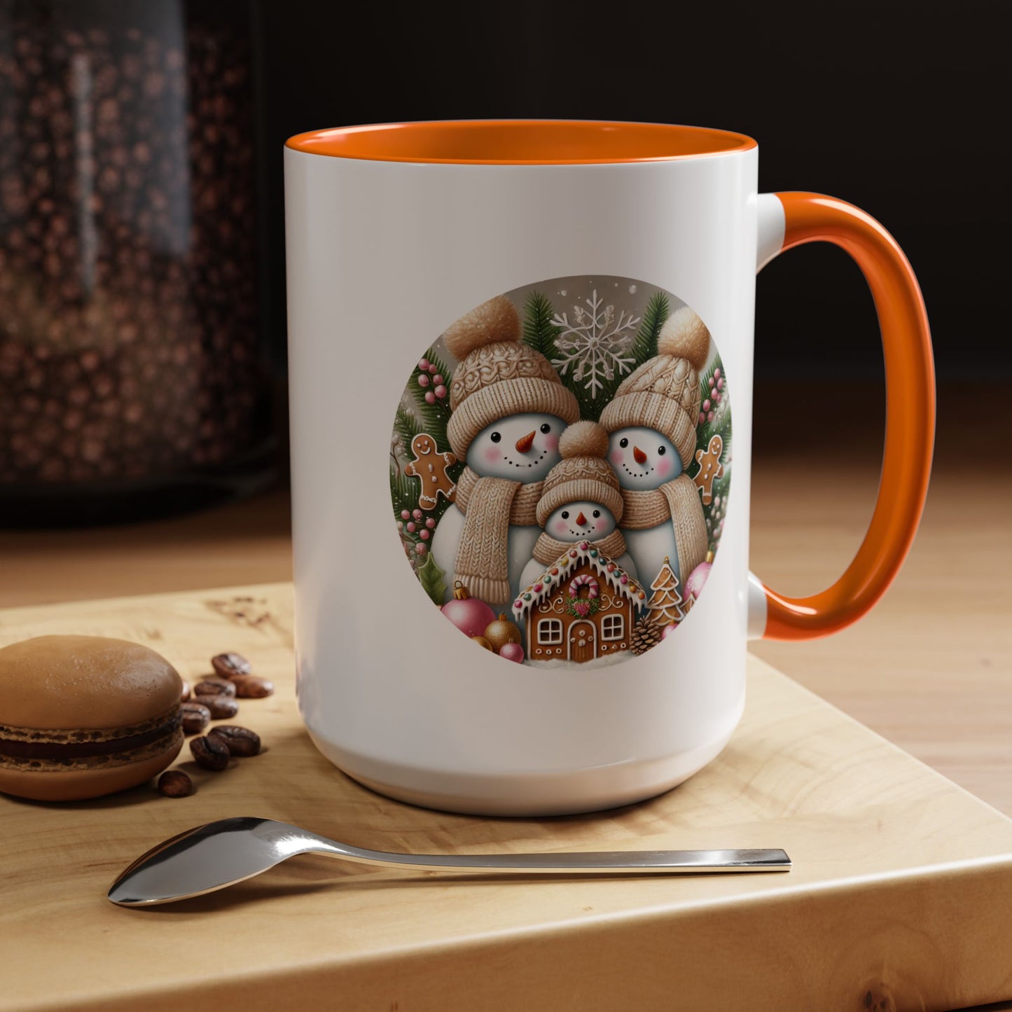 Christmas Mug - Gingerbread Snowman Family