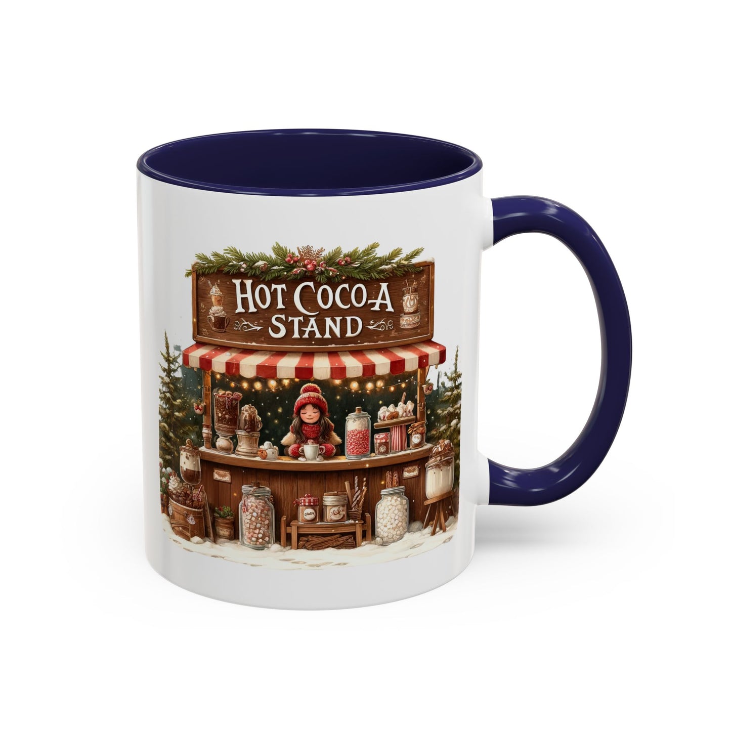 Christmas Mug - Hot Cocoa Stand White Text