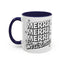 Christmas - Merry Christmas Black & White Embossed Text