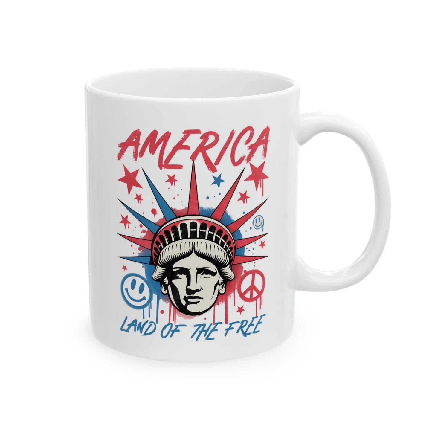 4th of July Mug - America Lady Liberty