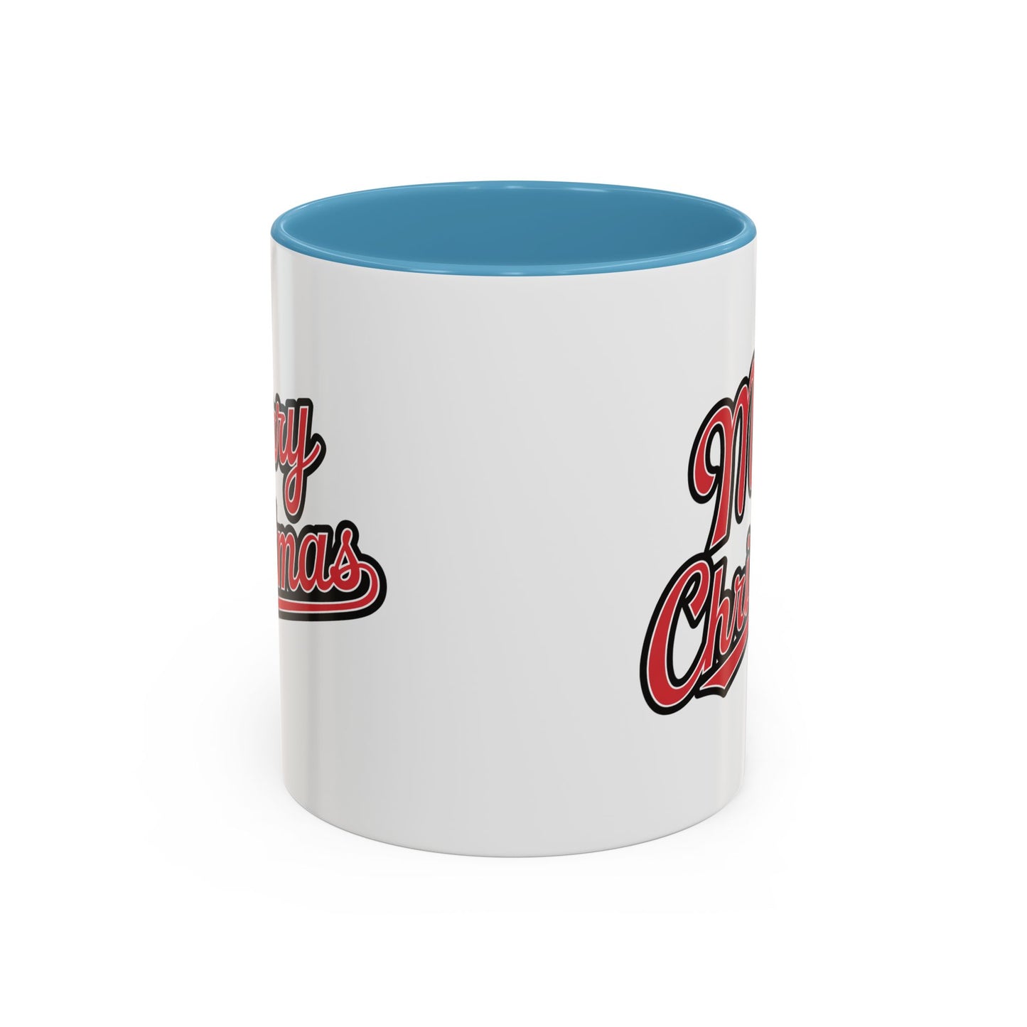 Christmas Mug - Merry Christmas Red & Black Baseball Text