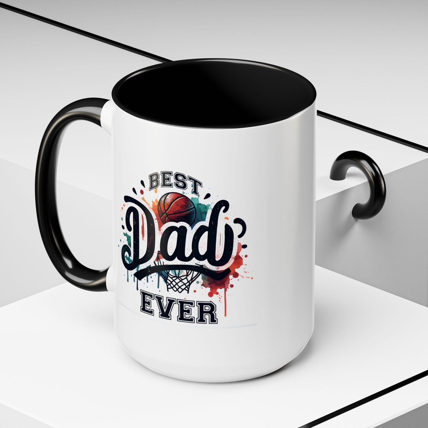 Father's Day Mug - Best Dad Ever Basketball