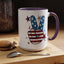 4th of July Mug - America Peace Sign