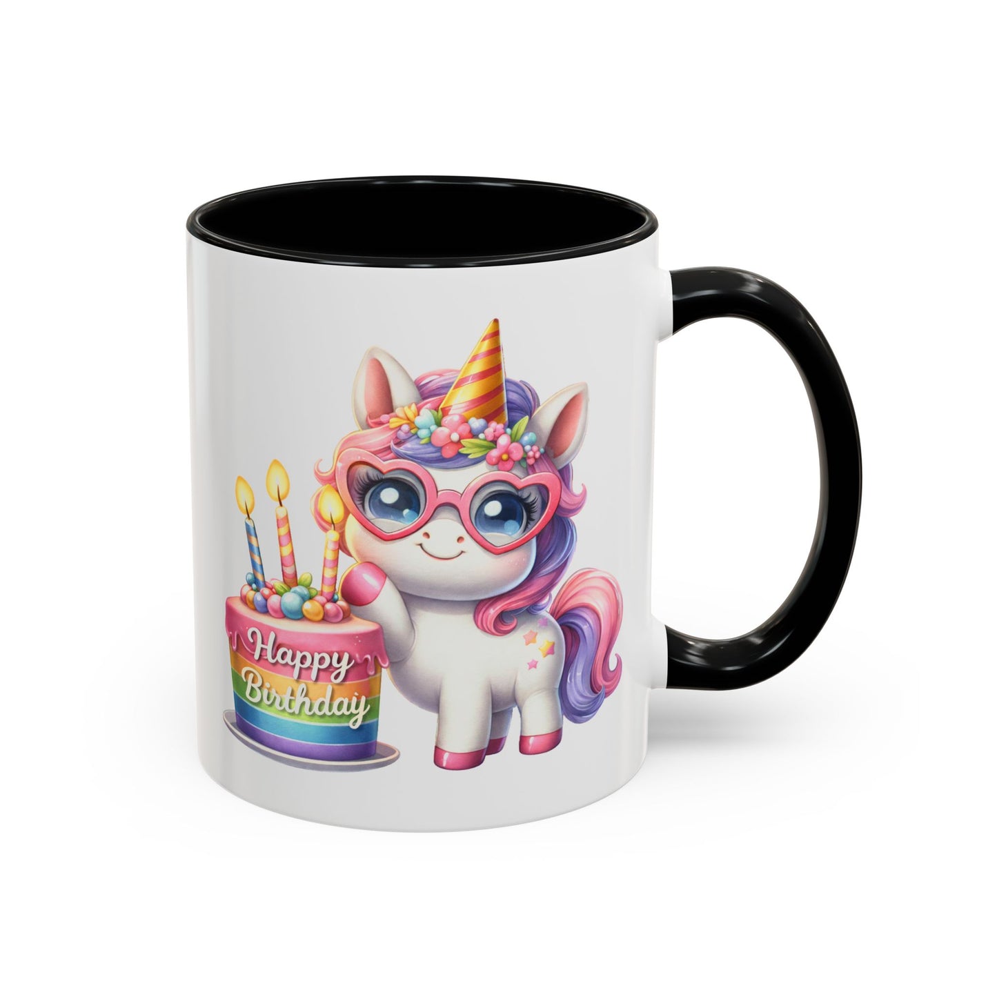Birthday Mug - Unicorn Candles