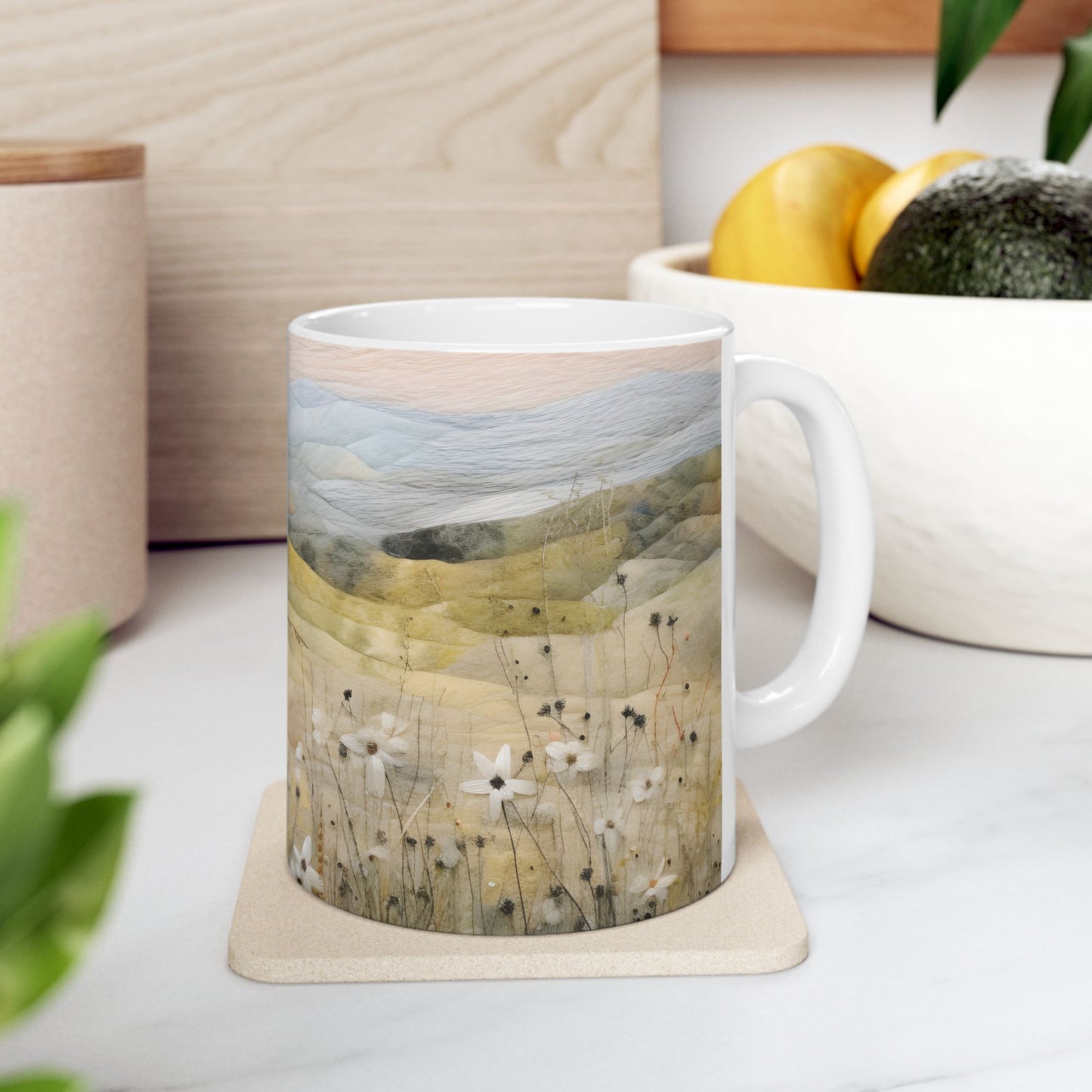 Artistic Mug - Felted Landscape