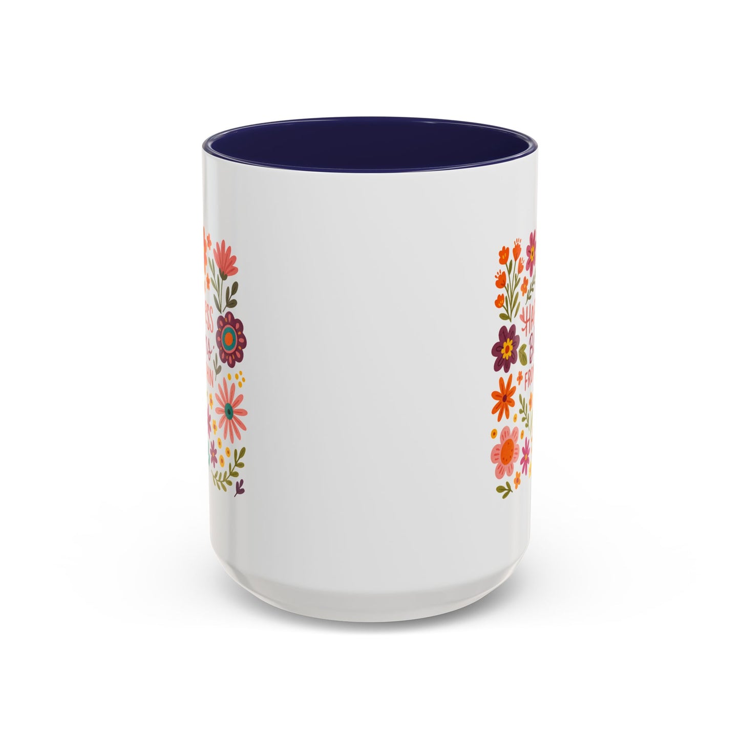Motivation Mug - Happiness Blooms From Within