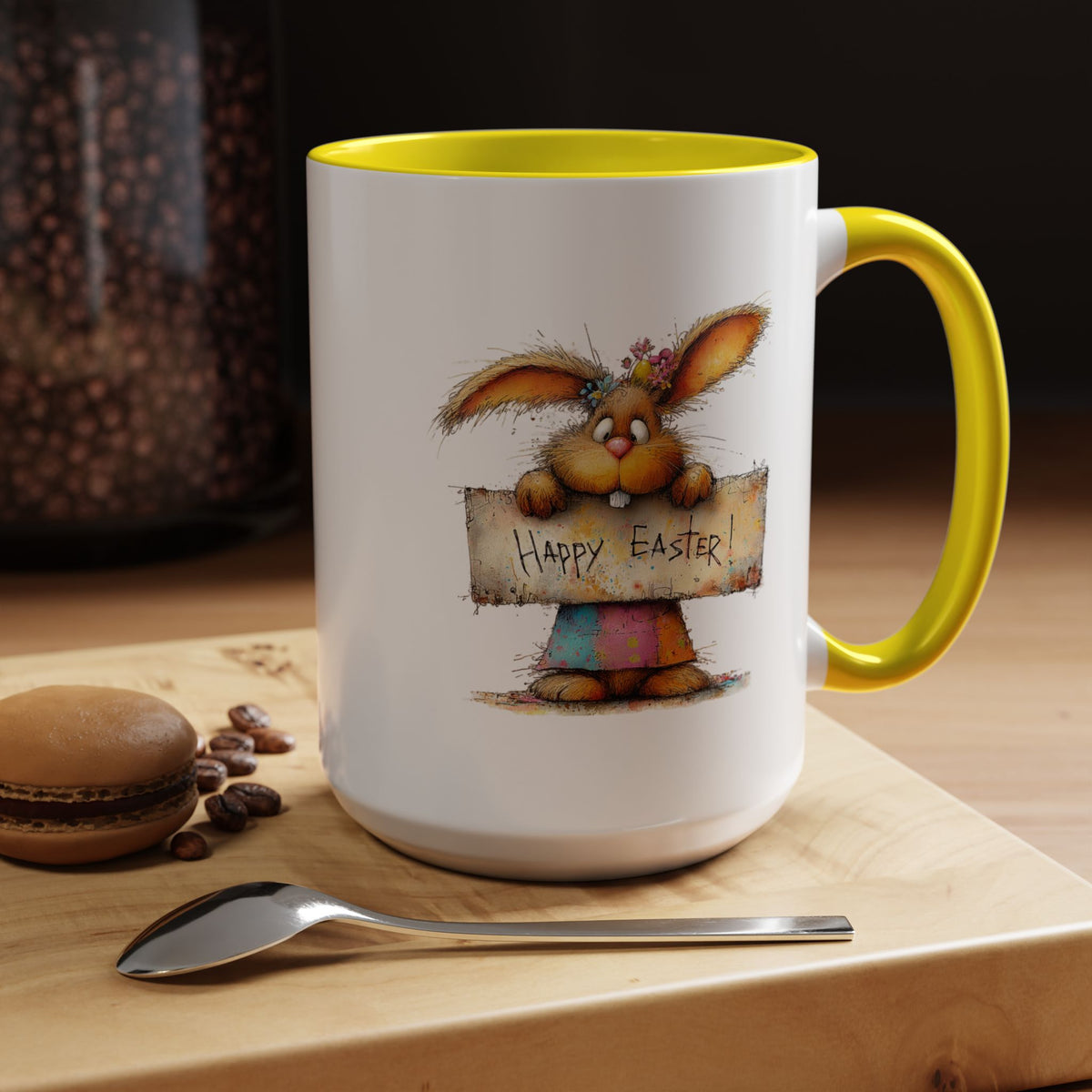 Easter Mug - Happy Easter Bunny Sign