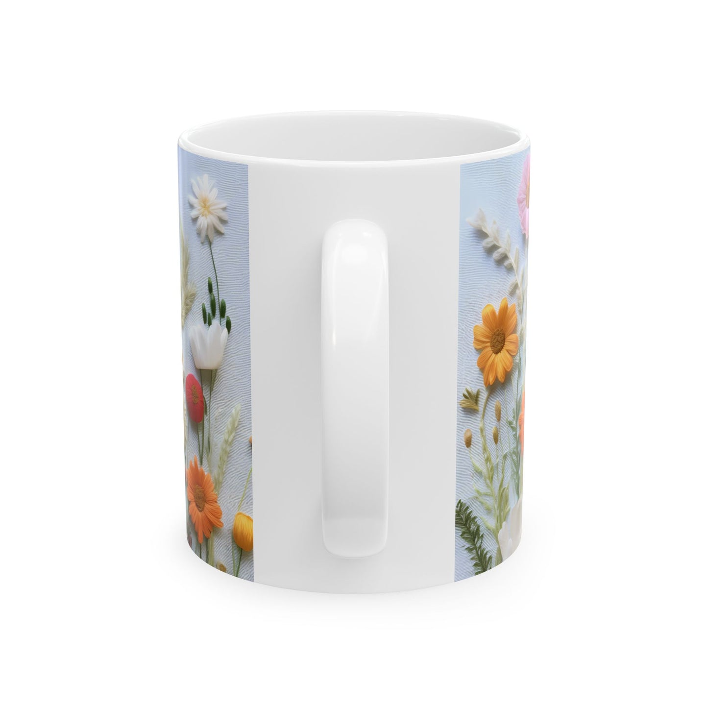 Artistic Mug - Felted Flowers 3