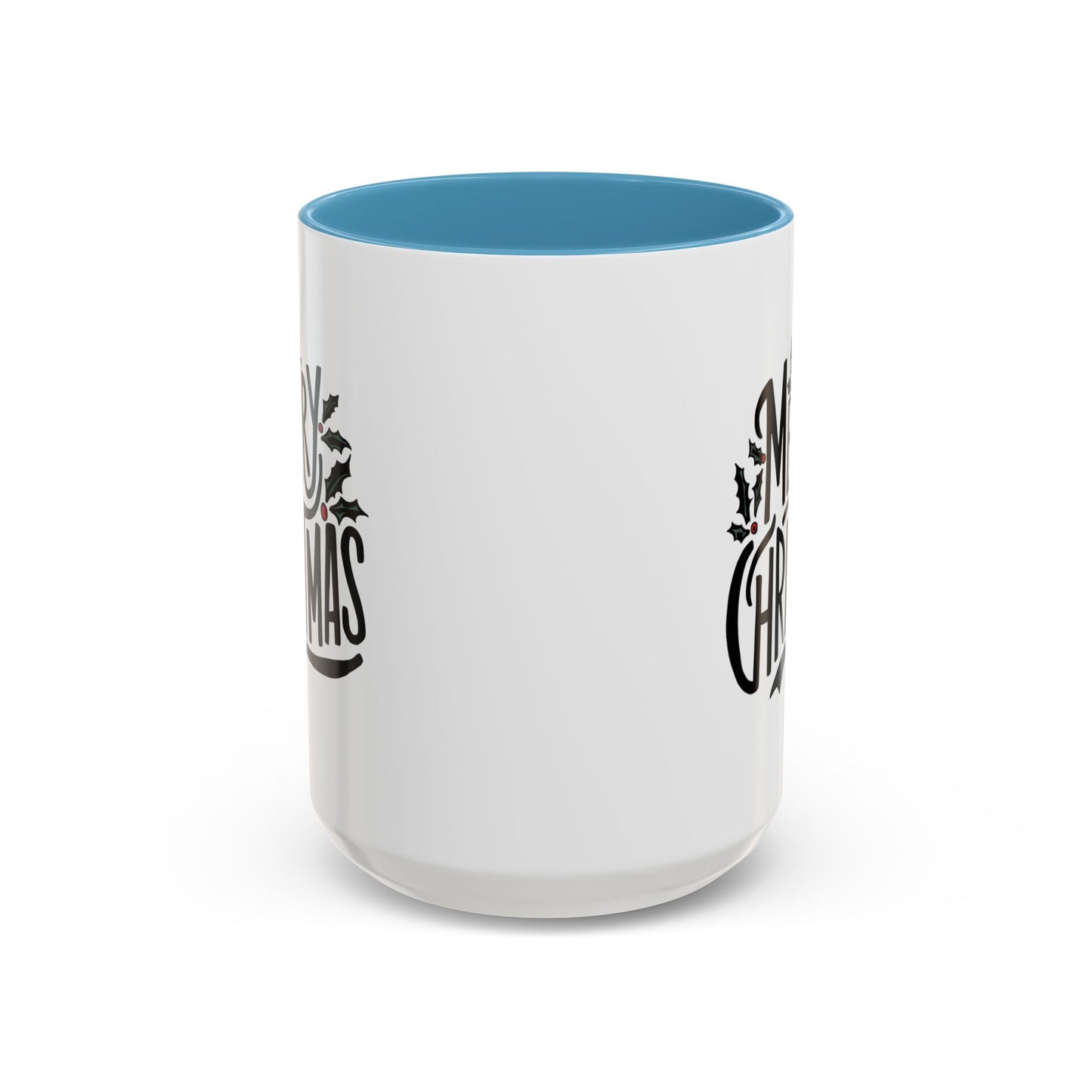 Christmas Mug - Merry Christmas Black Text Mistletoe