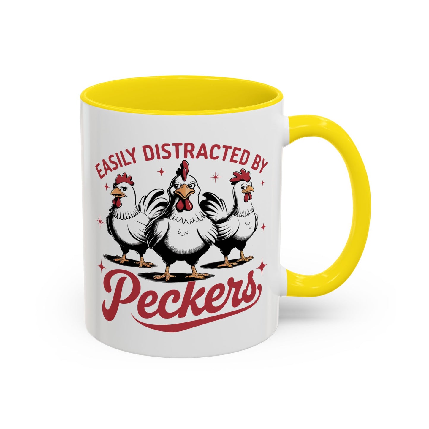Humor Mug - Easily Distracted By Peckers