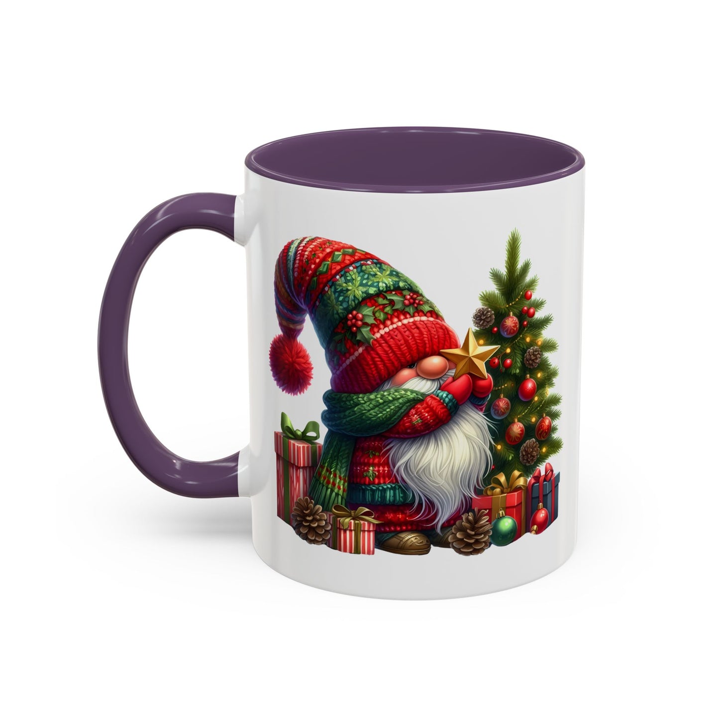 Christmas Mug - Gnome with Christmas Tree Star