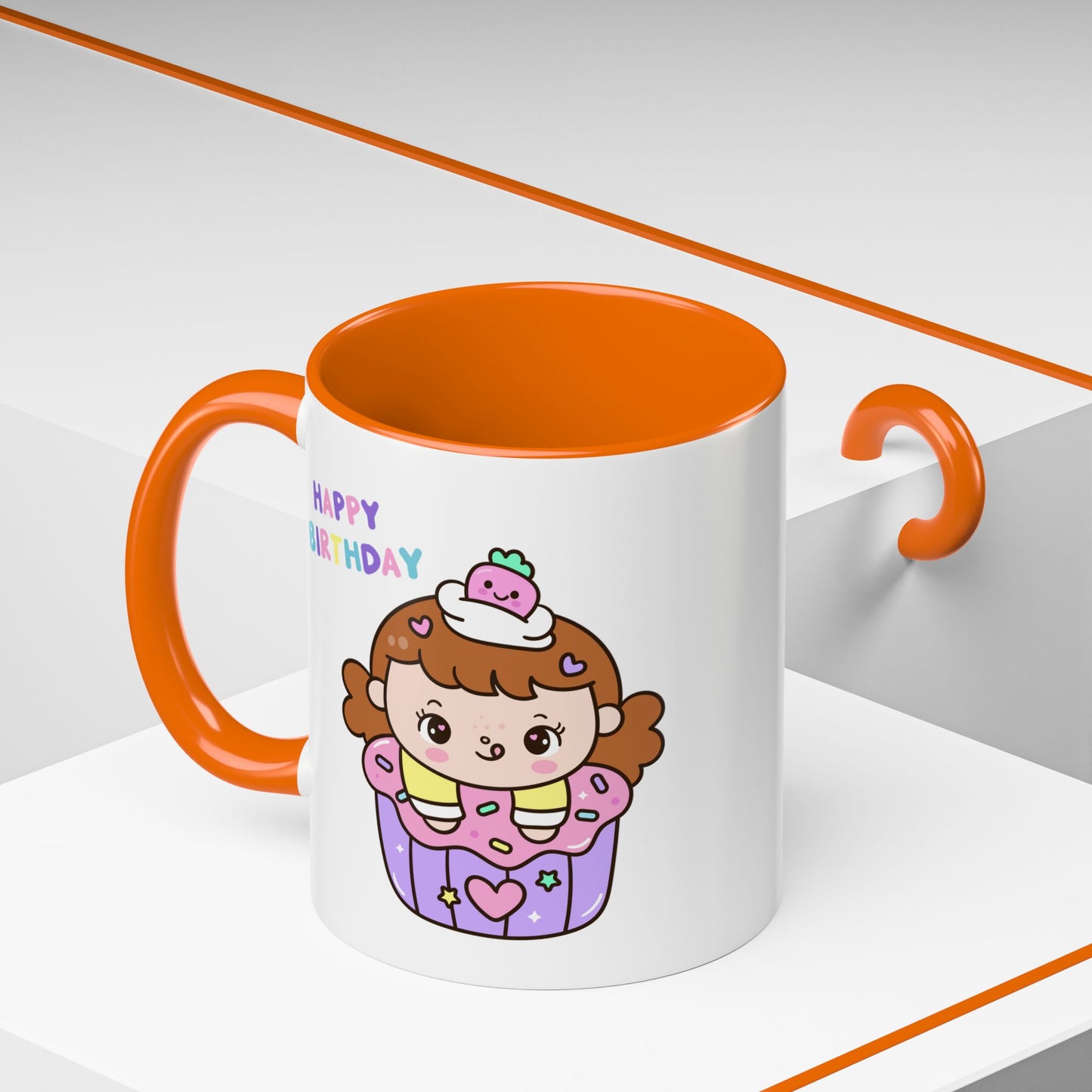 Birthday Mug - Cute Girl Cupcake