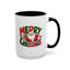 Christmas Mug - Green & Red Text Santa Presents