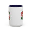 Christmas Mug - Green & Red Text Santa Presents