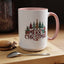 Christmas Mug - Merry Christmas Tartan Text Trees Presents