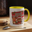 Christmas Mug - Green Text Red Banner Reindeer Bear Penguin
