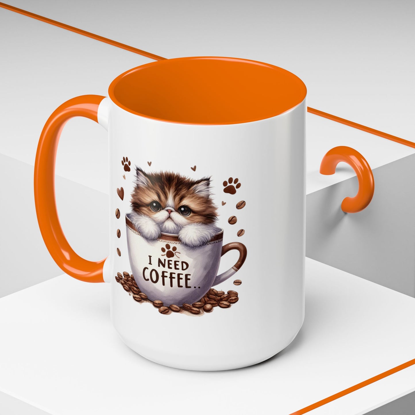 Animal Mug - I Need Coffee Kitten