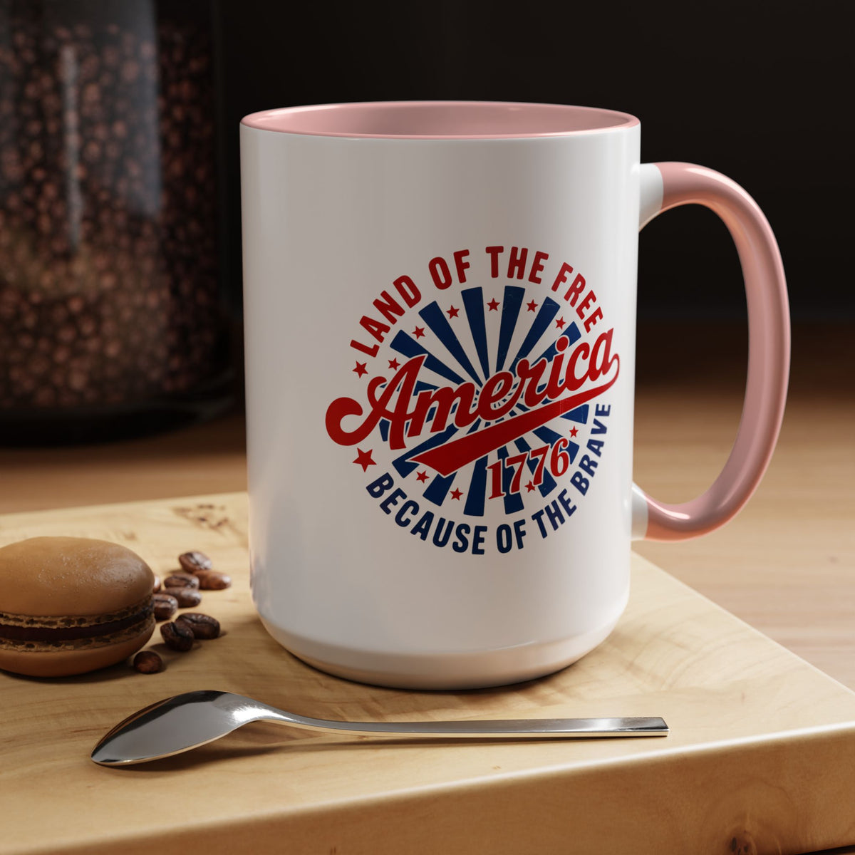 4th of July Mug - America 1776 Land of the Free