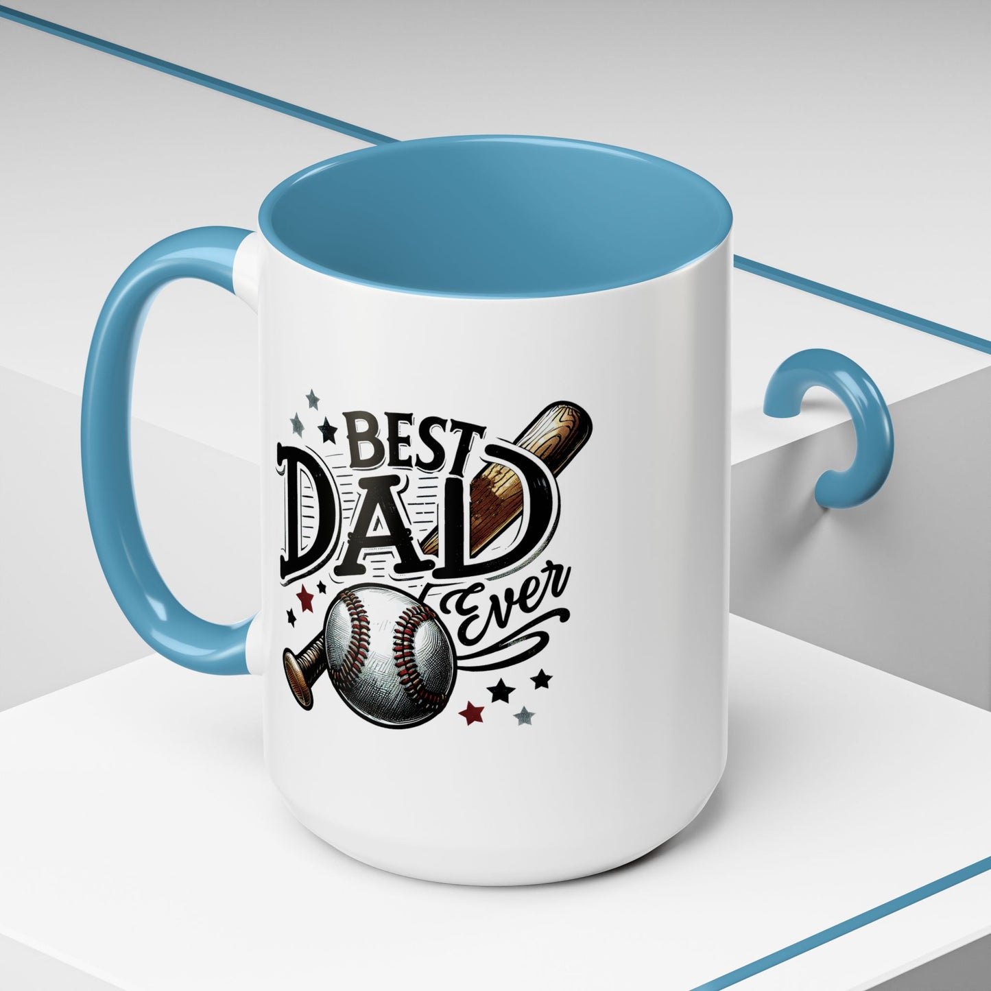 Father's Day Mug - Best Dad Ever Baseball