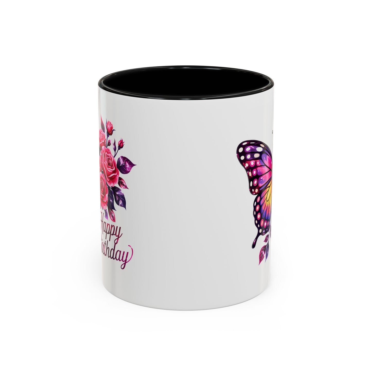 Birthday Mug - Butterfly Flowers
