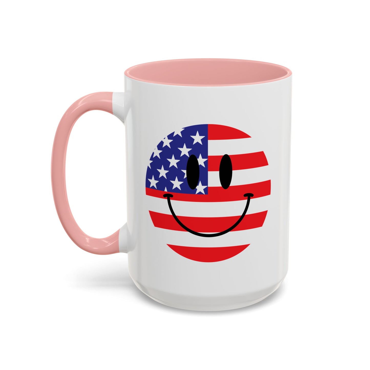 4th of July Mug - America Smiley Face
