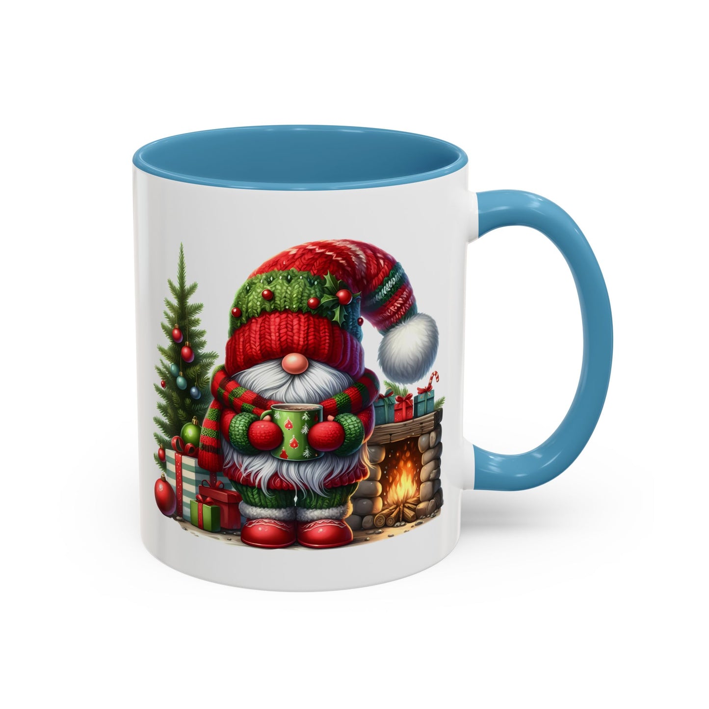 Christmas Mug - Gnome Fireplace