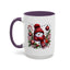 Christmas Mug - Burgundy Snowman