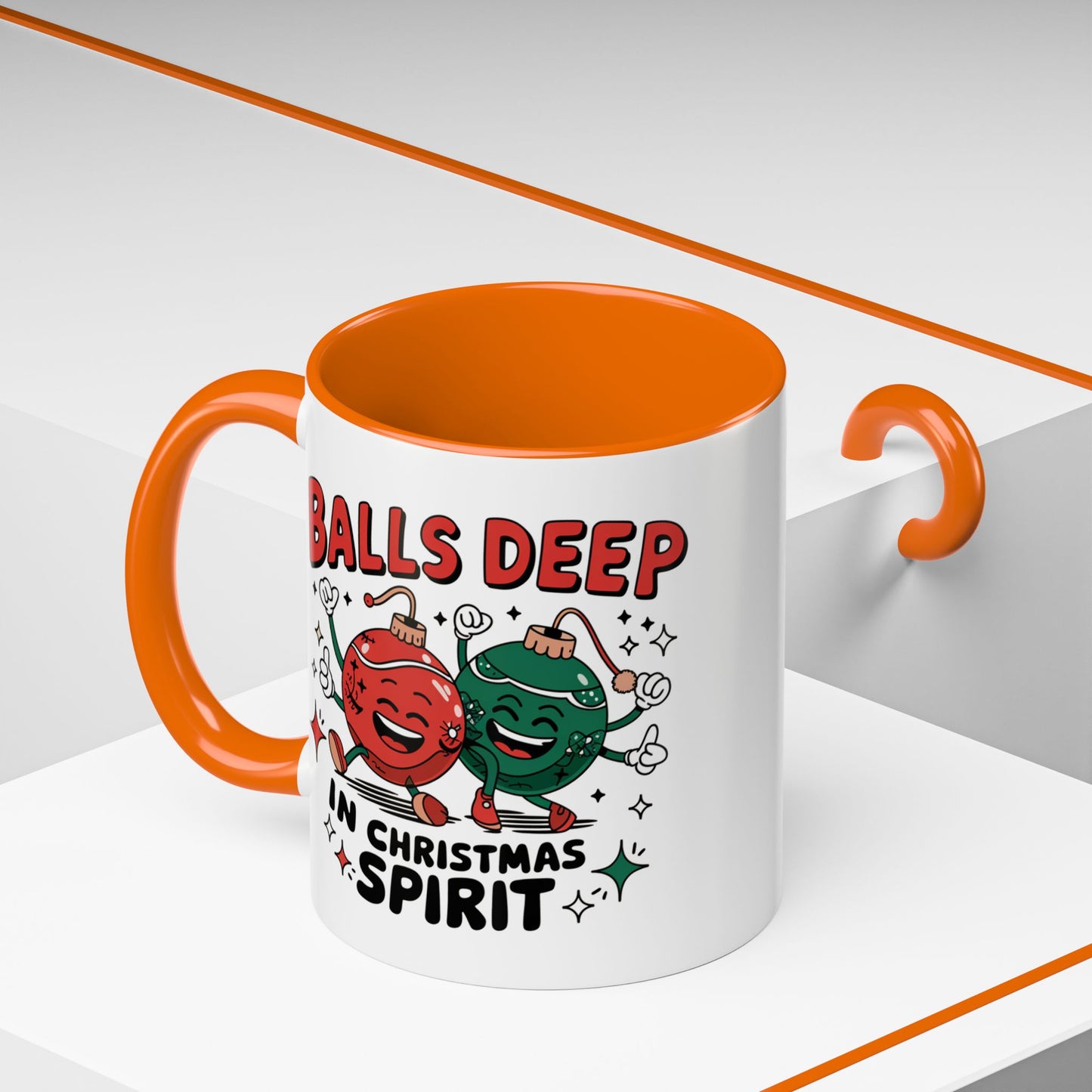 Adult Mug - Balls Deep in Christmas Spirit