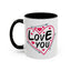 Valentine's Day Mug - Love You Heart Arrows