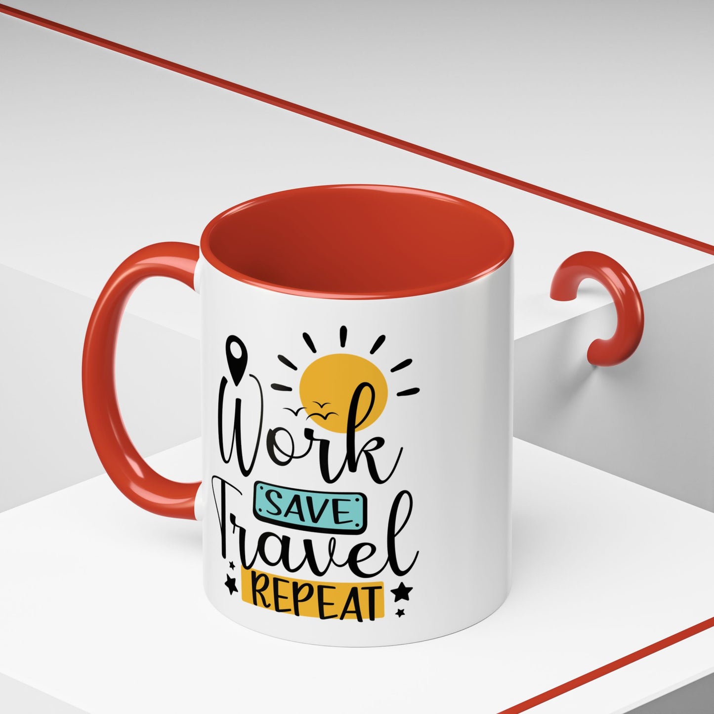 Adventure Mug - Work Save Travel Repeat