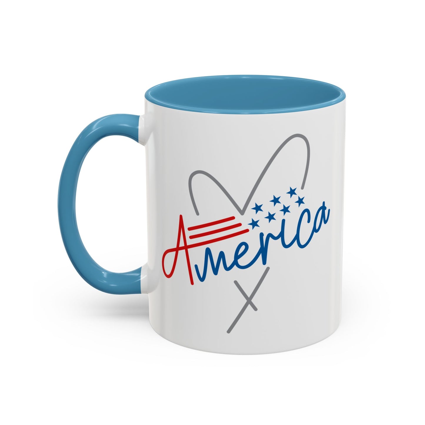 4th of July Mug - America Heart