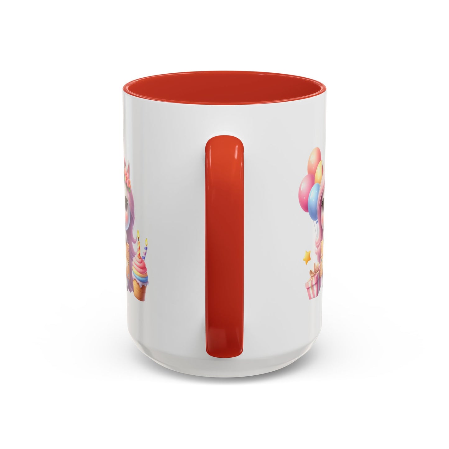 Birthday Mug - Girl Unicorn Happy Birthday Sign 2