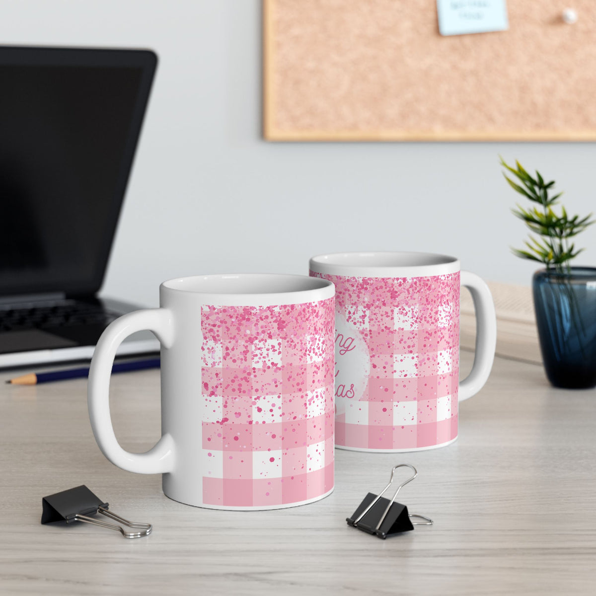 Chirstmas Mug - Dreaming of a Pink Christmas