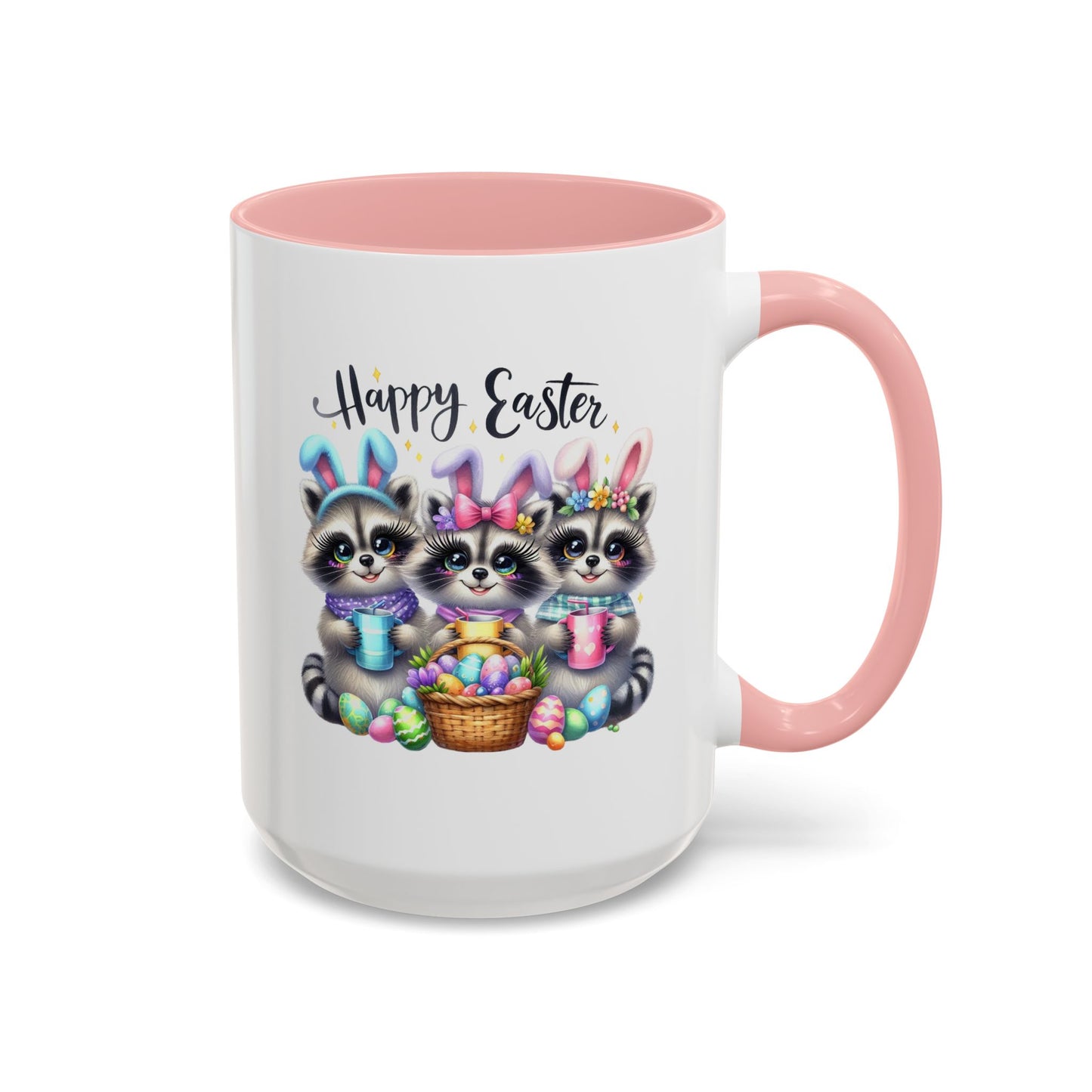 Easter Mug - Happy Easter Racoons