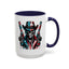 4th of July Mug - Skeleton with American Flag