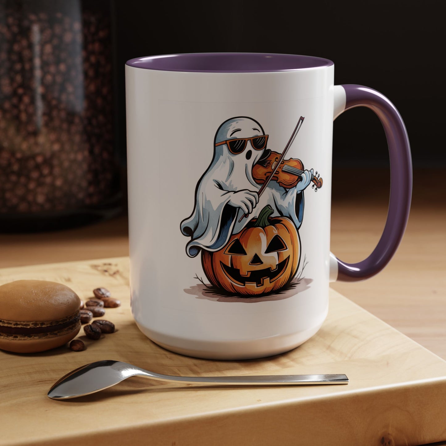 Halloween Mug - Violin Playing Ghost